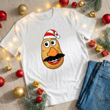 Funny Christmas Potato T Shirt | Festive Spud Tee | Cute Holiday Food Shirt | Humorous Xmas Gift For Potato Lovers Men W
