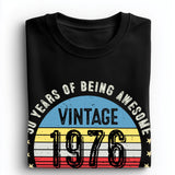 Vintage 1976 50th Birthday T-Shirt | Funny Gift for Dad