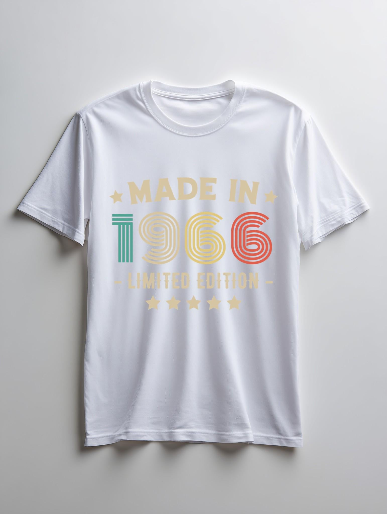 1966 60th Birthday T-Shirt | Funny 60th Gifts for Him and Her | Classic Birthday Shirt for Men and Women