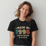 1996 30th Birthday T-Shirt | Funny 30th Gifts for Him and Her | Classic Birthday Shirt for Men and Women