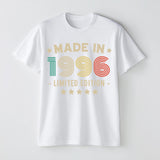 1996 30th Birthday T-Shirt | Funny 30th Gifts for Him and Her | Classic Birthday Shirt for Men and Women