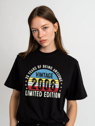 2006 20th Birthday T-Shirt | Funny 20th Gifts for Him and Her | Classic 20th T-Shirt for Men and Women