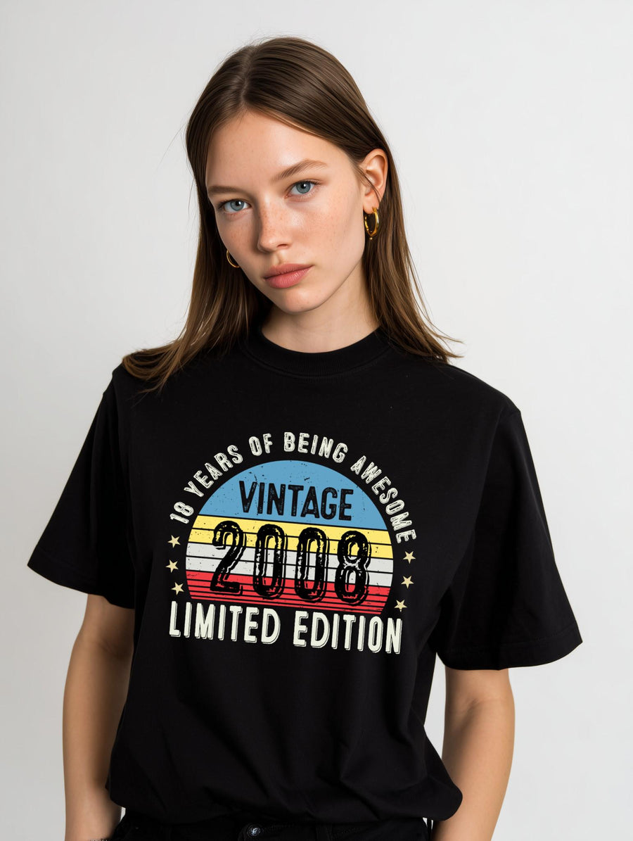 2007 18th Birthday T-Shirt | Funny 18th Gifts for Son, Gifts for Him | Classic 18th T-Shirt for Men