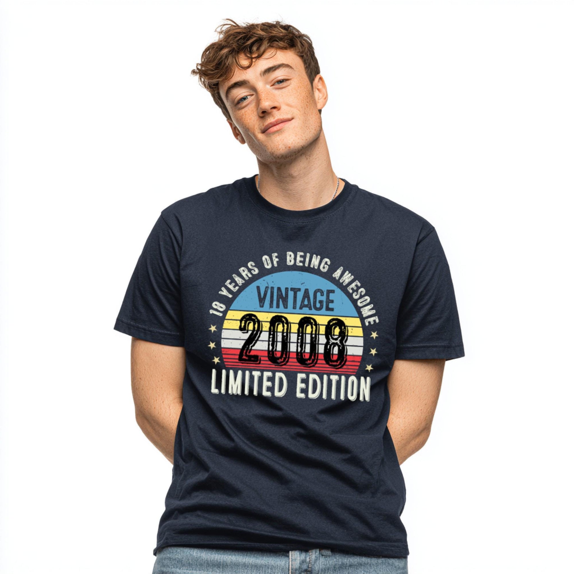 2007 18th Birthday T-Shirt | Funny 18th Gifts for Son, Gifts for Him | Classic 18th T-Shirt for Men
