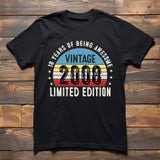 2007 18th Birthday T-Shirt | Funny 18th Gifts for Son, Gifts for Him | Classic 18th T-Shirt for Men