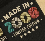 18th Birthday Socks | Limited Edition Made In 2008 Funny Gift