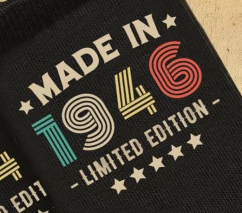 80th Birthday Socks | Limited Edition, Made in 1946