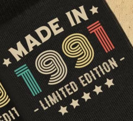 35th Birthday Socks | Limited Edition Made In 1991