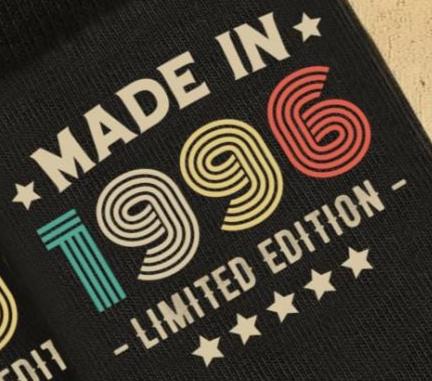 30th Birthday Socks | Limited Edition Made In 1996