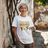 55th Anniversary Couple Shirts, Emerald Wedding Gift, Married Since 1971