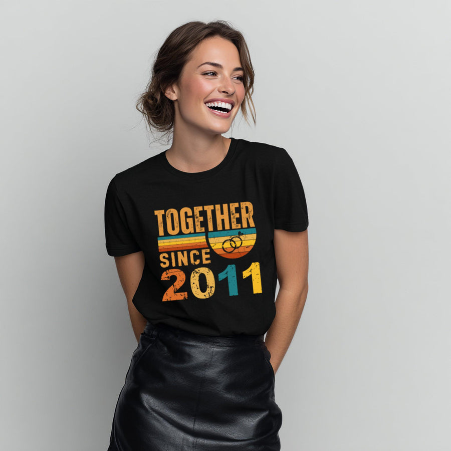 15th Anniversary Matching Couple Shirts, Married Since 2011