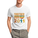 15th Anniversary Matching Couple Shirts, Married Since 2011
