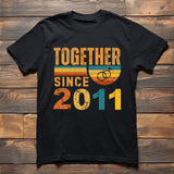 15th Anniversary Matching Couple Shirts, Married Since 2011