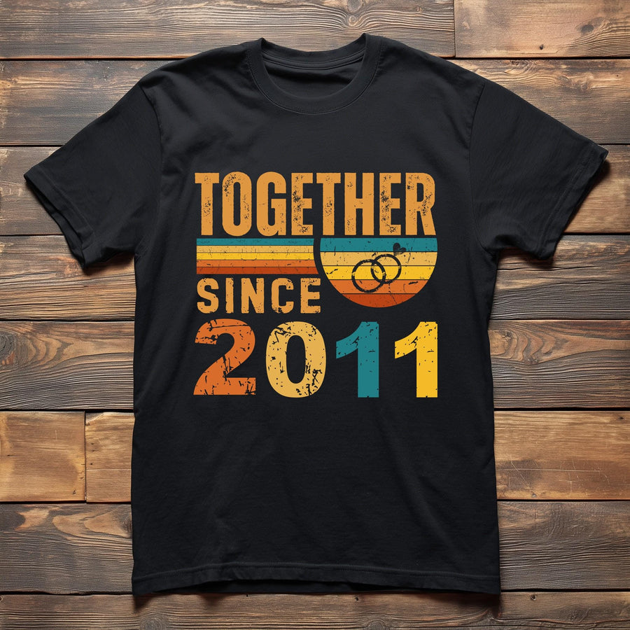 15th Anniversary Matching Couple Shirts, Married Since 2011