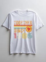 Ruby Anniversary Matching Couple T-Shirts, 40th Anniversary Gift