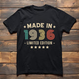 1936 90th Birthday T-Shirt | Funny 90th Gifts for Him and Her | Classic Birthday Shirt for Men and Women