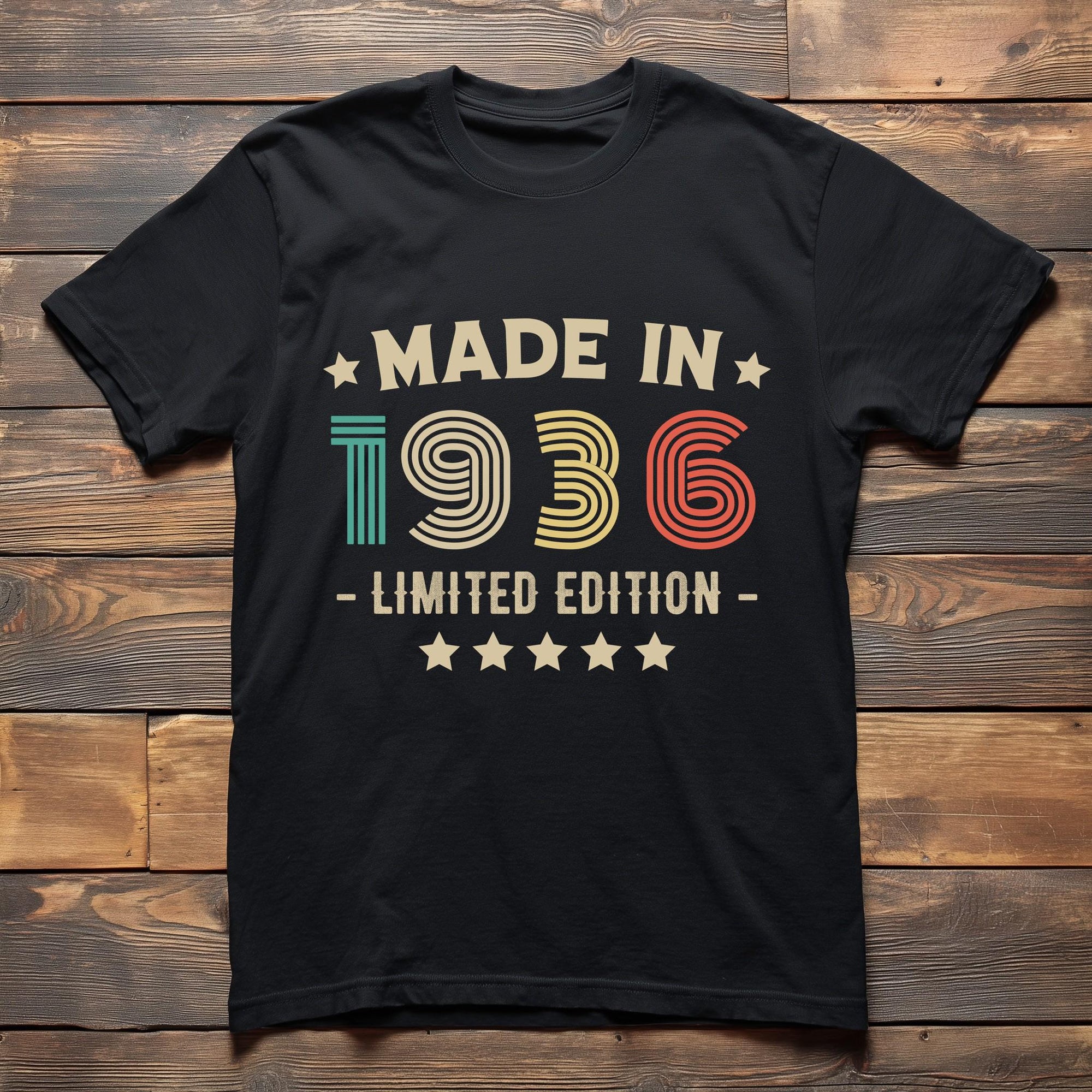1936 90th Birthday T-Shirt | Funny 90th Gifts for Him and Her | Classic Birthday Shirt for Men and Women