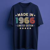 1966 60th Birthday T-Shirt | Funny 60th Gifts for Him and Her | Classic Birthday Shirt for Men and Women