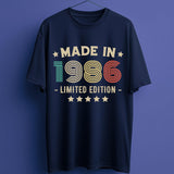 1986 40th Birthday T-Shirt | Funny 40th Gifts for Him and Her | Classic Birthday Shirt for Men and Women