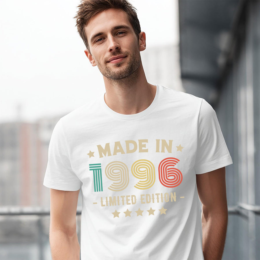 1996 30th Birthday T-Shirt | Funny 30th Gifts for Him and Her | Classic Birthday Shirt for Men and Women