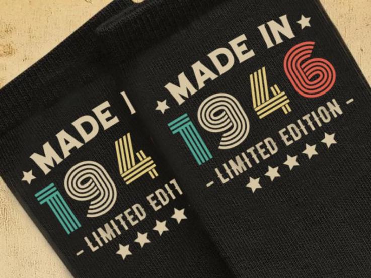 80th Birthday Socks | Limited Edition, Made in 1946
