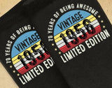 70th Birthday Socks: Vintage 1956 Limited Edition