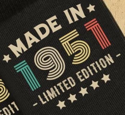 75th Birthday Socks | Limited Edition Made In 1951