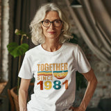 45th Anniversary Matching Couple T-Shirts, Sapphire Wedding Gift