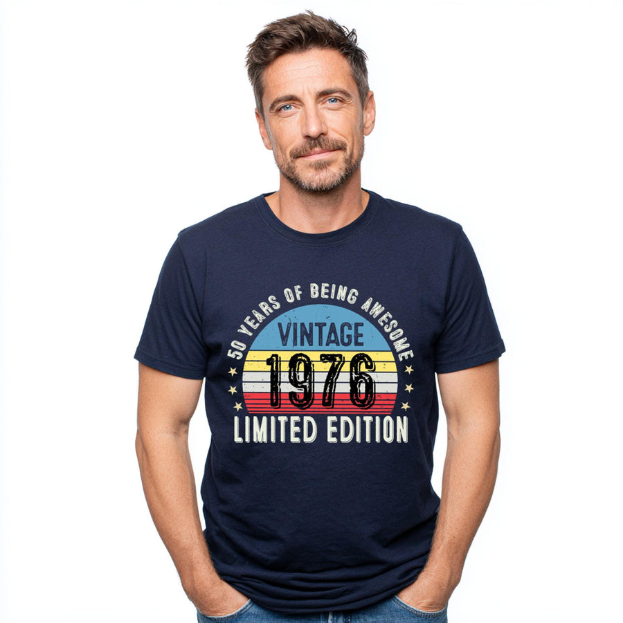 Vintage 1976 50th Birthday T-Shirt | Funny Gift for Dad