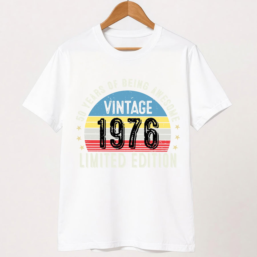 Vintage 1976 50th Birthday T-Shirt | Funny Gift for Dad