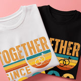 5th Anniversary Matching Couple Shirts, Married Since 2021