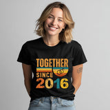 10th Anniversary Matching Couple Shirts, Together Since 2016