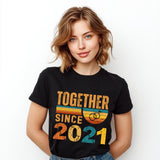 5th Anniversary Matching Couple Shirts, Married Since 2021