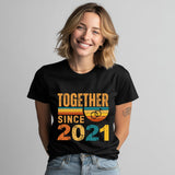 5th Anniversary Matching Couple Shirts, Married Since 2021