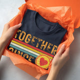 50th Anniversary Matching Couple T-Shirts, Golden Anniversary Gift, Together Since 1976