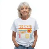 45th Anniversary Matching Couple T-Shirts, Established 1981, Sapphire Anniversary Gift