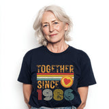 Ruby Anniversary Matching Couple T-Shirts, 40th Anniversary Gift