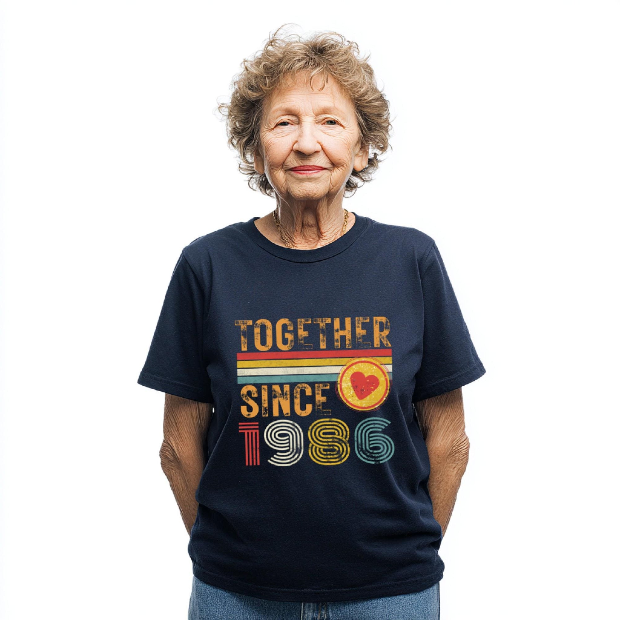 Ruby Anniversary Matching Couple T-Shirts, 40th Anniversary Gift