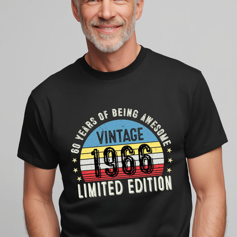 Vintage 1966 60th Birthday T-Shirt | Gift for Dad