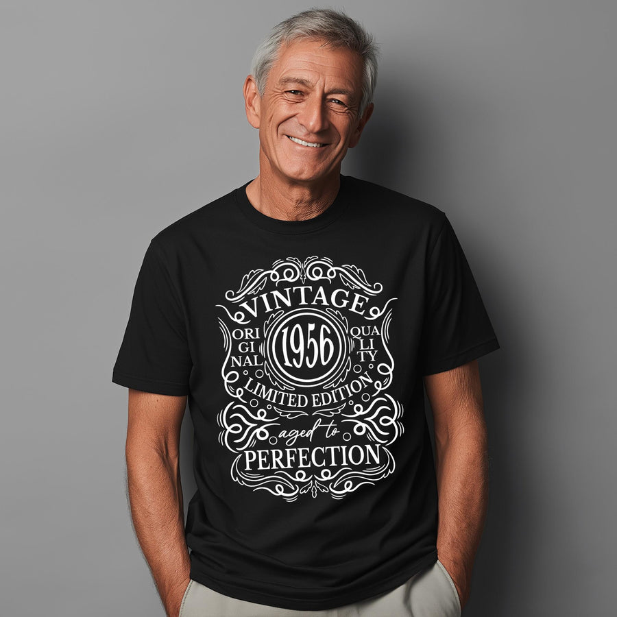70th Birthday T-Shirt – 1956 Vintage Aged to Perfection