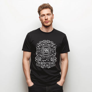 Vintage 1981 - 45th Birthday T-Shirt, Original Quality Limited Edition, Aged to Perfection, Funny 45th Gift for Dad, 45th Gifts for Men
