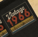Vintage 1966 Socks | Funny 60th Birthday Gift for Men and Women