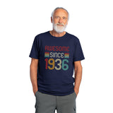 Awesome Since 1936 T-Shirt | Vintage Birthday Gift for Men and Women