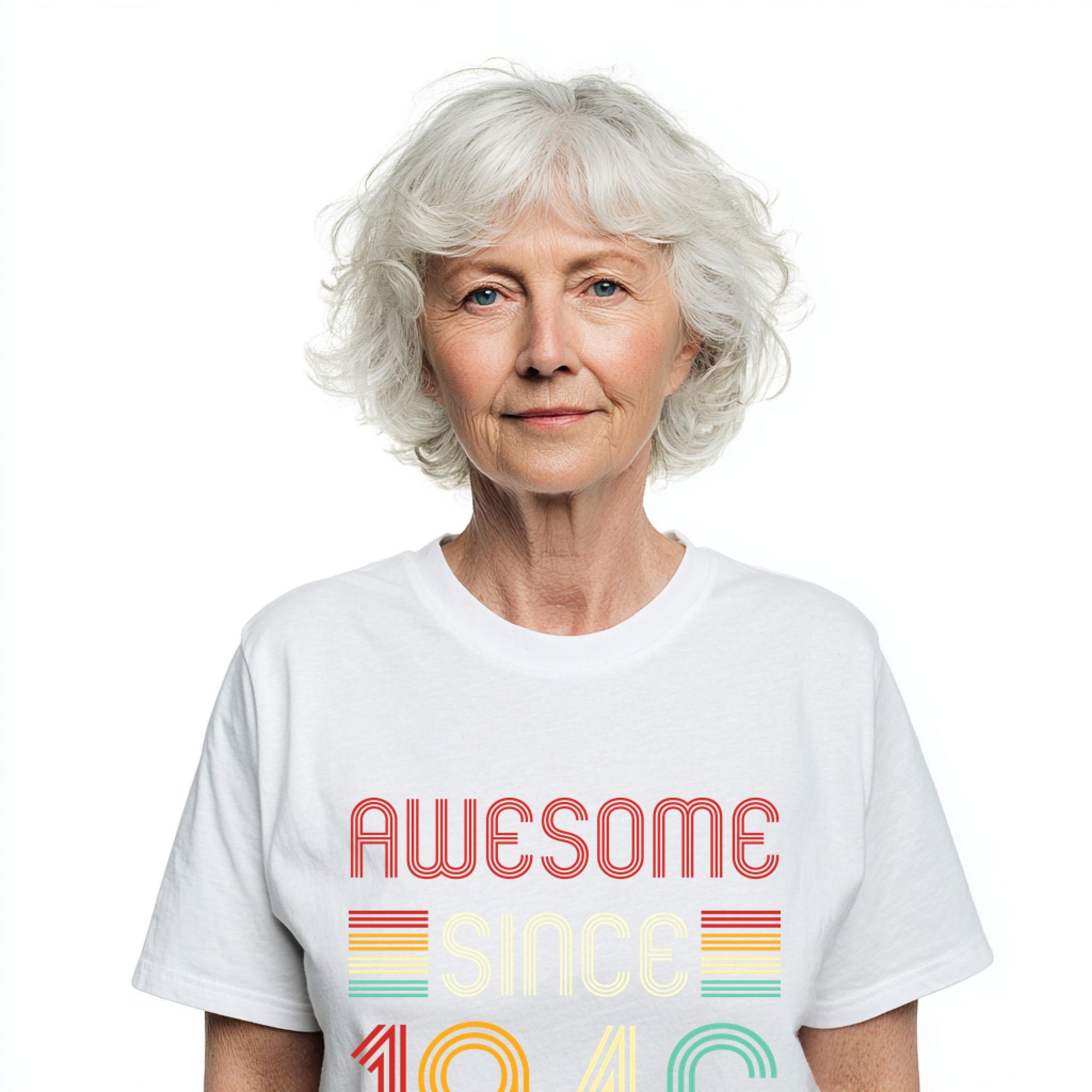 Awesome Since 1946 T-Shirt | Vintage Birthday Gift for Men and Women