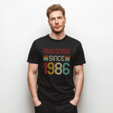 1986 Birthday T-Shirt | Retro Style Gift