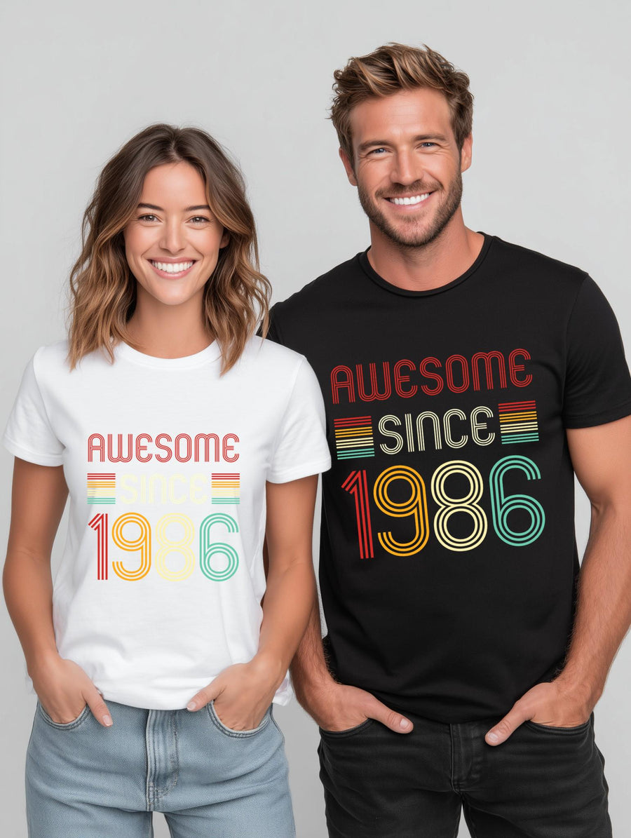 1986 Birthday T-Shirt | Retro Style Gift