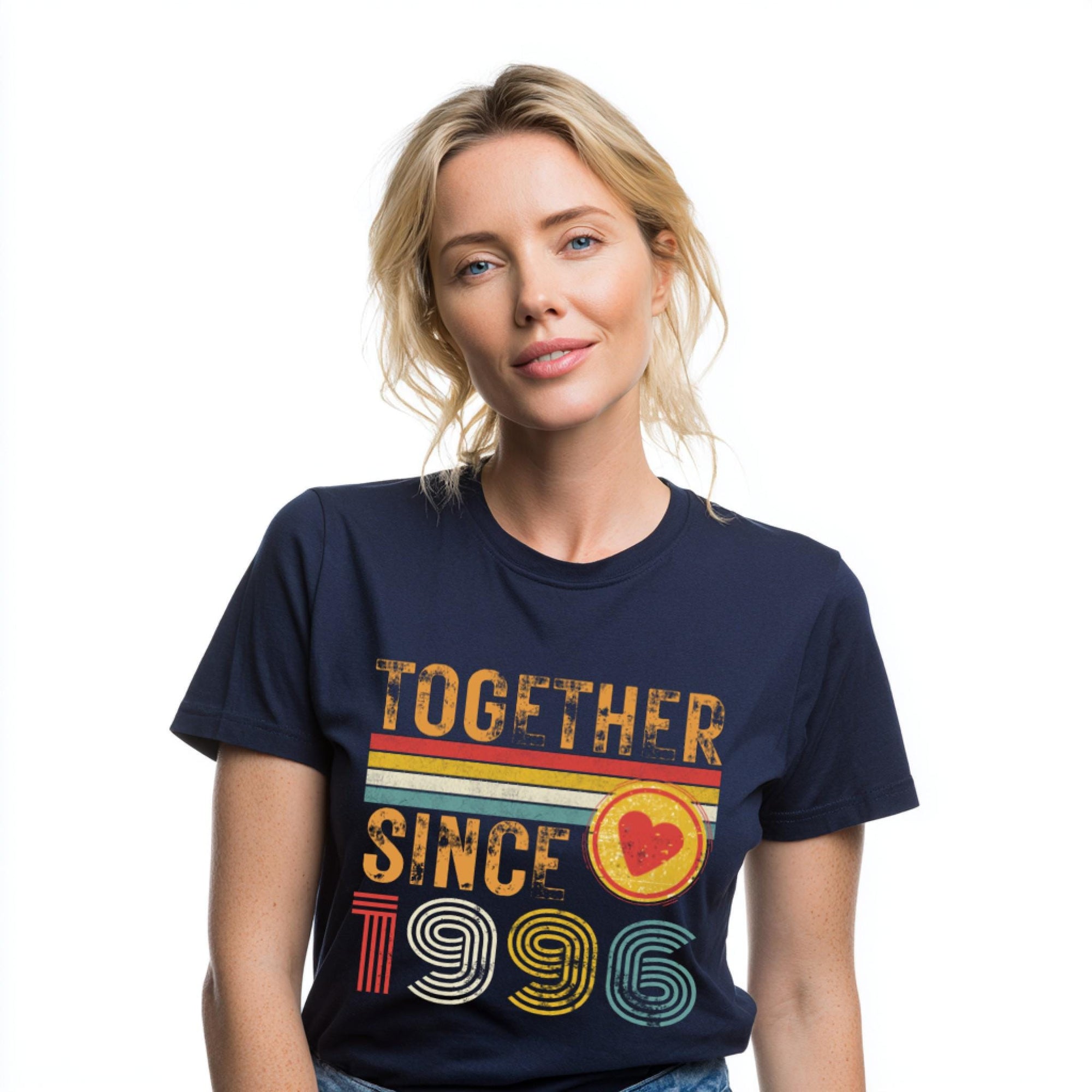 30th Anniversary Matching Couple T-Shirts, Married Since 1996, Pearl Anniversary Gift