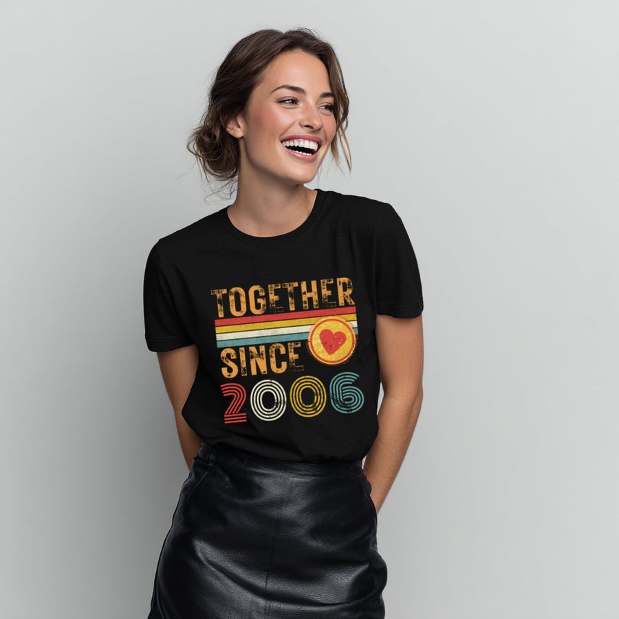 20th Anniversary Matching Couple T-Shirts, China Anniversary Gift
