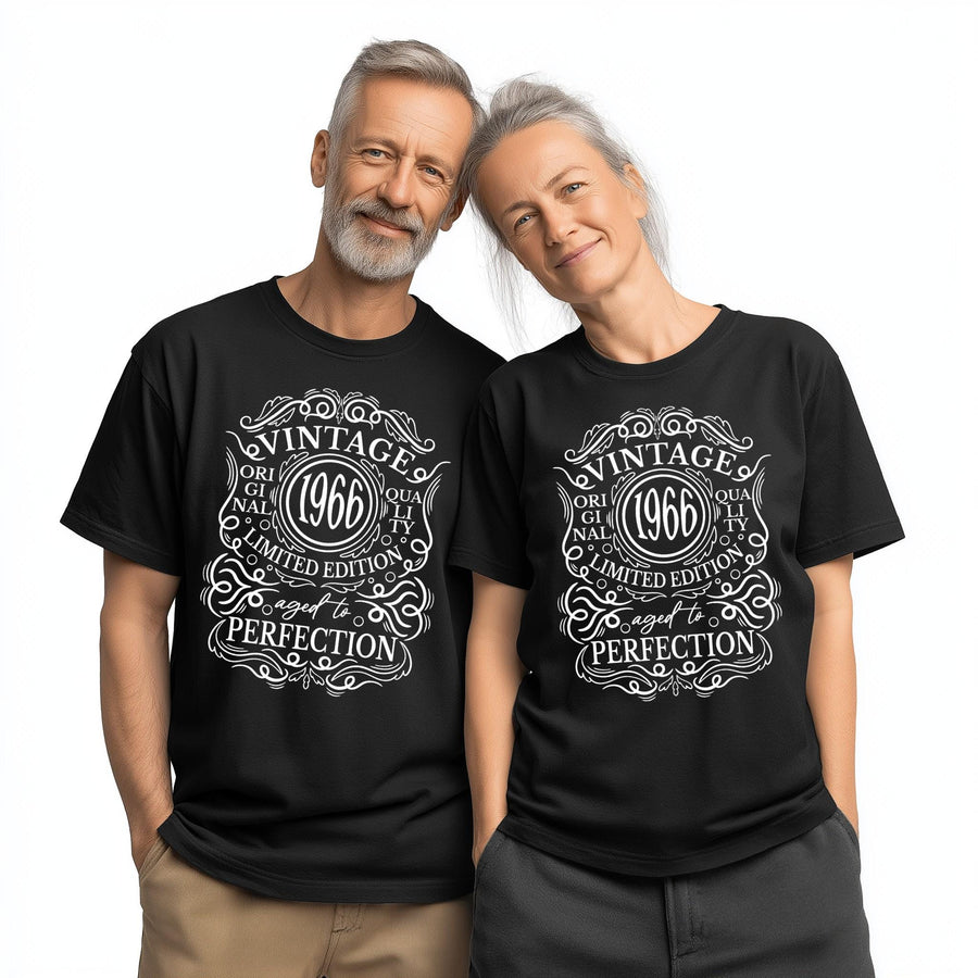 Vintage 1966 T-Shirt | 60th Birthday Gift, Aged to Perfection