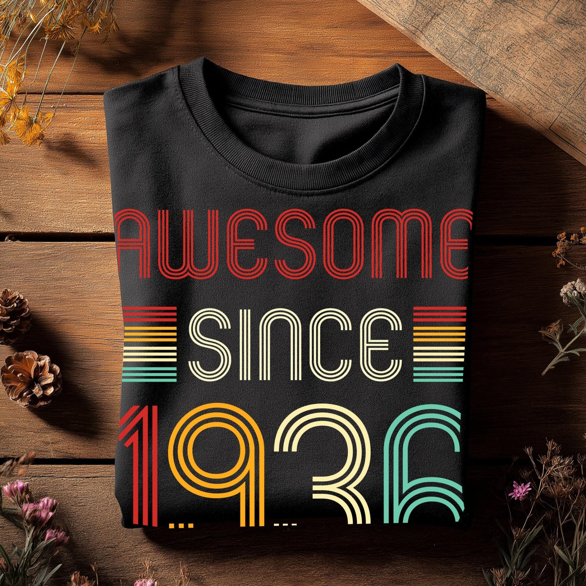 Awesome Since 1936 T-Shirt | Vintage Birthday Gift for Men and Women